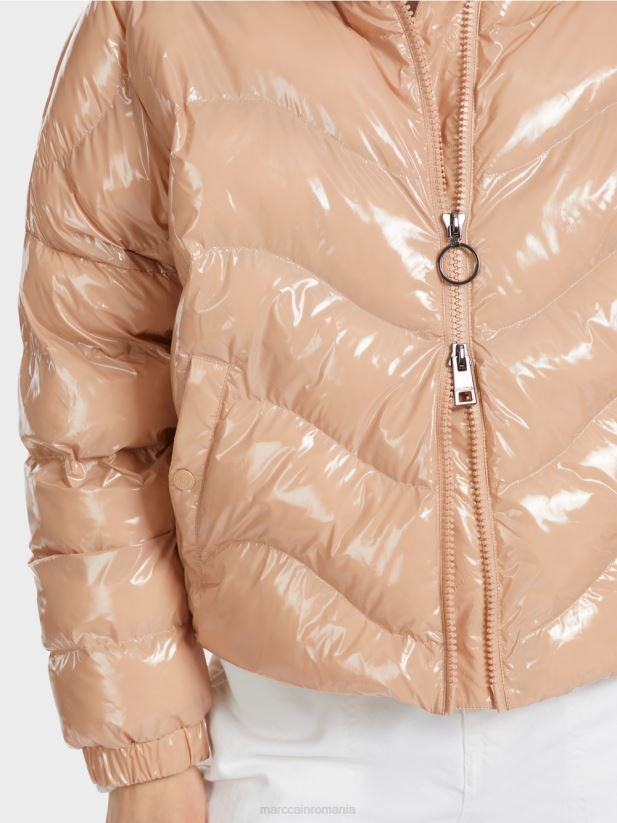 geacă matlasată cu 3m thinsulate Marc Cain maro argilă moale îmbrăcăminte 4826HH239