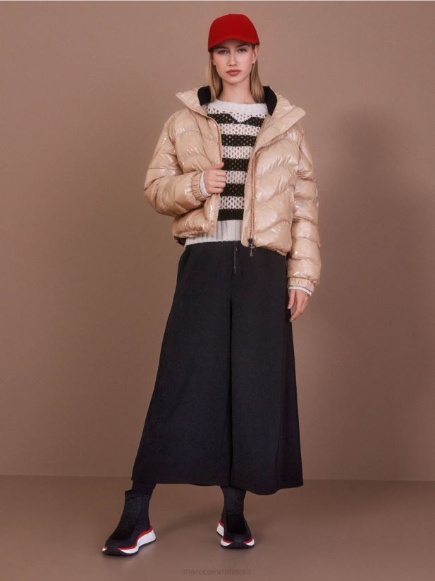 geacă matlasată cu 3m thinsulate Marc Cain maro argilă moale îmbrăcăminte 4826HH239