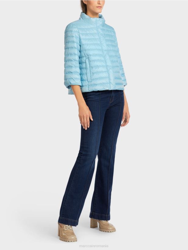 geacă matlasată „regândește împreună”. Marc Cain albastru atmosferic îmbrăcăminte 4826HH301