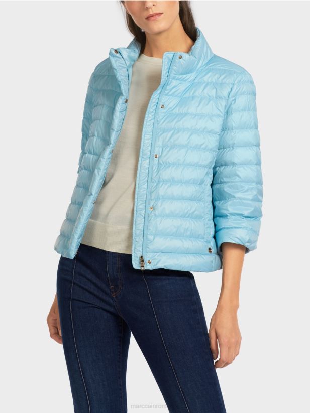 geacă matlasată „regândește împreună”. Marc Cain albastru atmosferic îmbrăcăminte 4826HH301