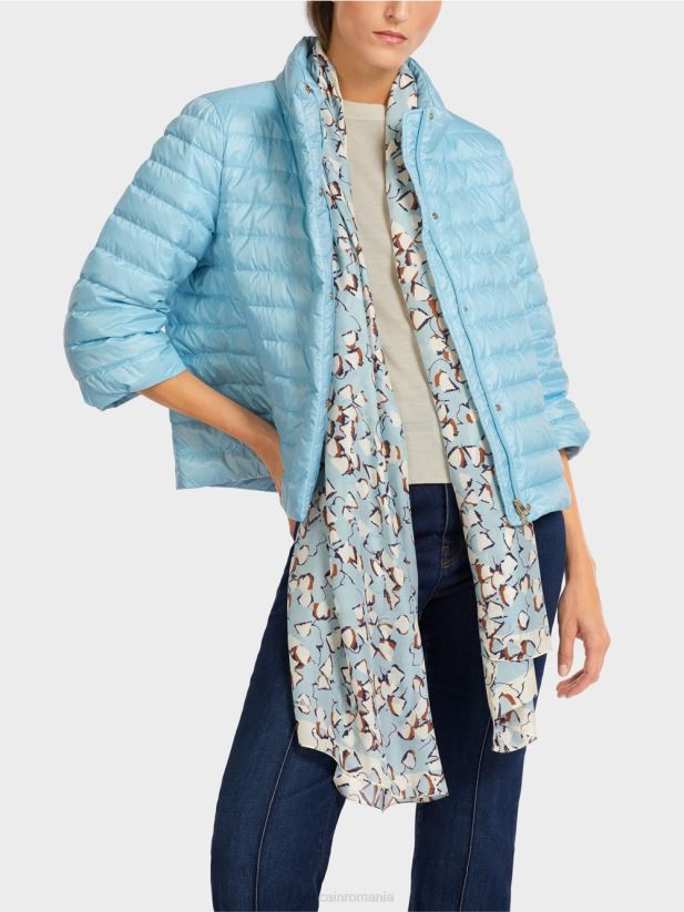 geacă matlasată „regândește împreună”. Marc Cain albastru atmosferic îmbrăcăminte 4826HH301