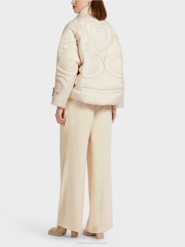 geacă matlasată „regândește împreună”. Marc Cain cremă îmbrăcăminte 4826HH294