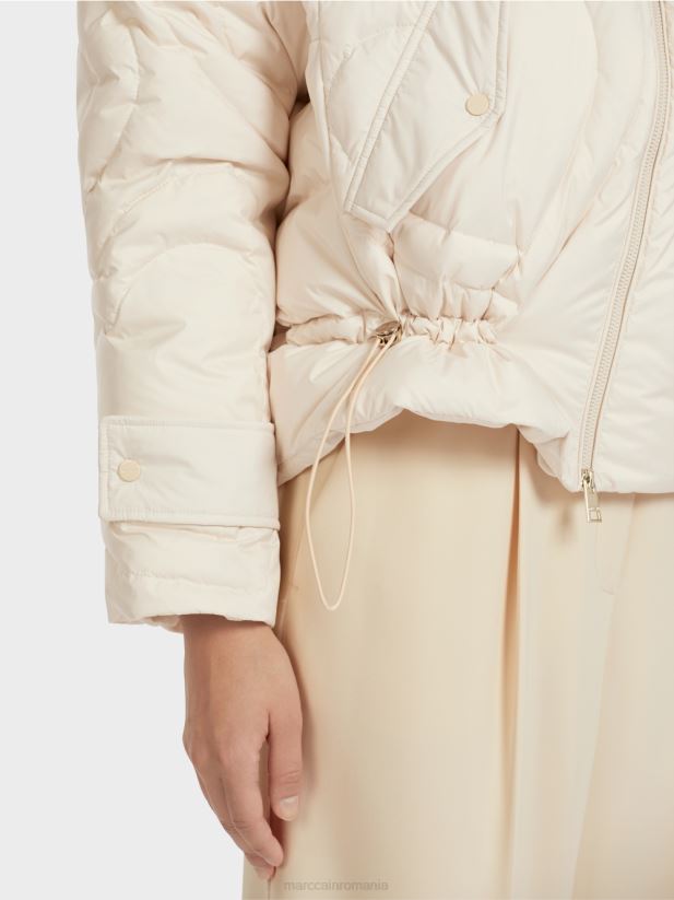 geacă matlasată „regândește împreună”. Marc Cain cremă îmbrăcăminte 4826HH294