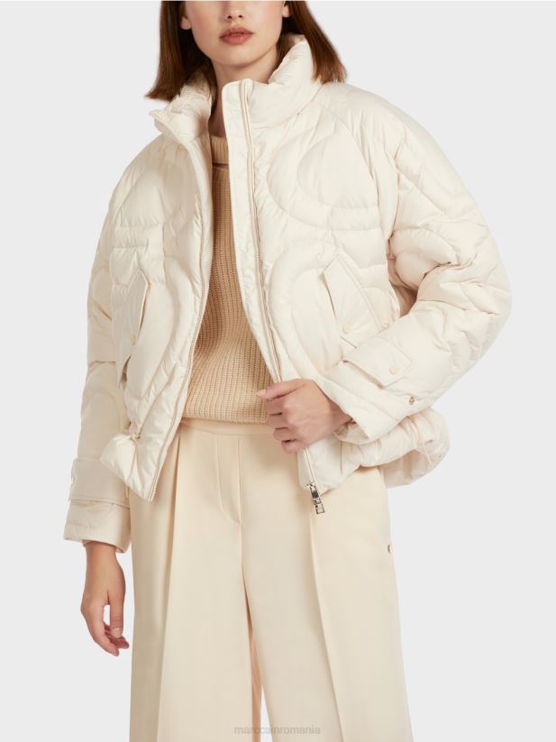 geacă matlasată „regândește împreună”. Marc Cain cremă îmbrăcăminte 4826HH294