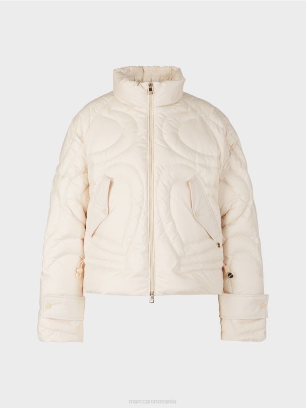 geacă matlasată „regândește împreună”. Marc Cain cremă îmbrăcăminte 4826HH294