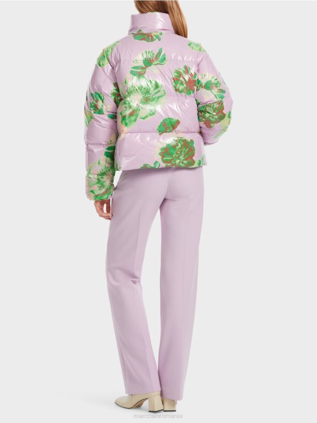 geaca de exterior cu design floral Marc Cain lavandă strălucitoare îmbrăcăminte 4826HH231