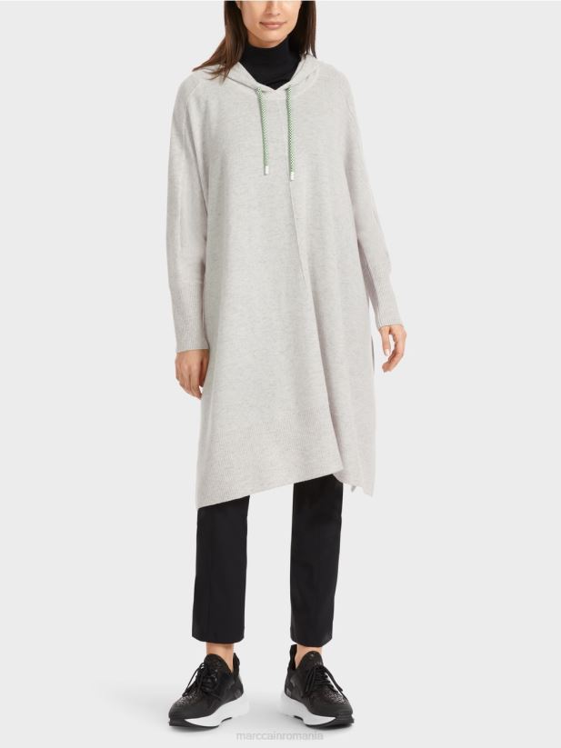 hanorac „rethink together”. Marc Cain gri argintiu îmbrăcăminte 4826HH259