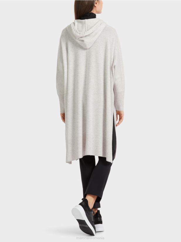 hanorac „rethink together”. Marc Cain gri argintiu îmbrăcăminte 4826HH259