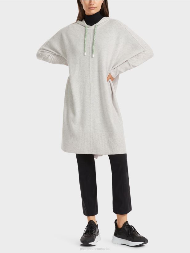 hanorac „rethink together”. Marc Cain gri argintiu îmbrăcăminte 4826HH259