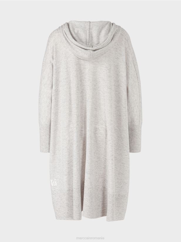 hanorac „rethink together”. Marc Cain gri argintiu îmbrăcăminte 4826HH259