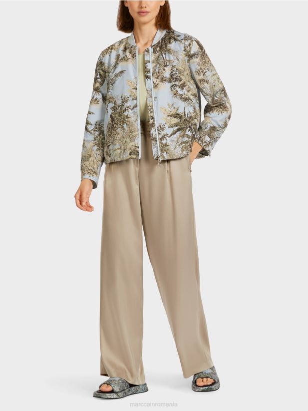 jachetă de exterior „regândește împreună”. Marc Cain albastru pudra deschis îmbrăcăminte 4826HH275