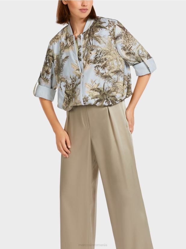 jachetă de exterior „regândește împreună”. Marc Cain albastru pudra deschis îmbrăcăminte 4826HH275