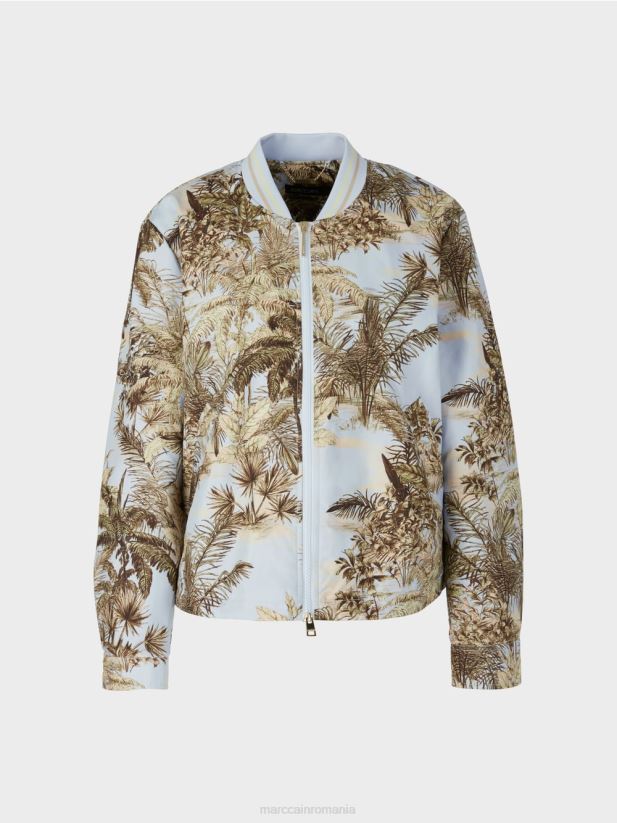 jachetă de exterior „regândește împreună”. Marc Cain albastru pudra deschis îmbrăcăminte 4826HH275