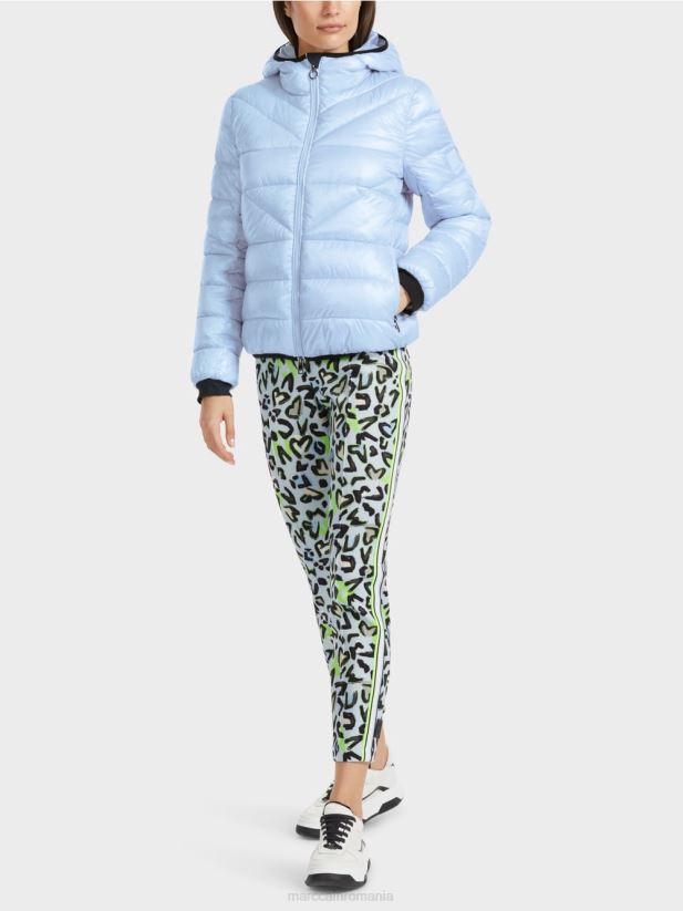 jachetă de exterior „regândește împreună”. Marc Cain albastru pudra moale îmbrăcăminte 4826HH257