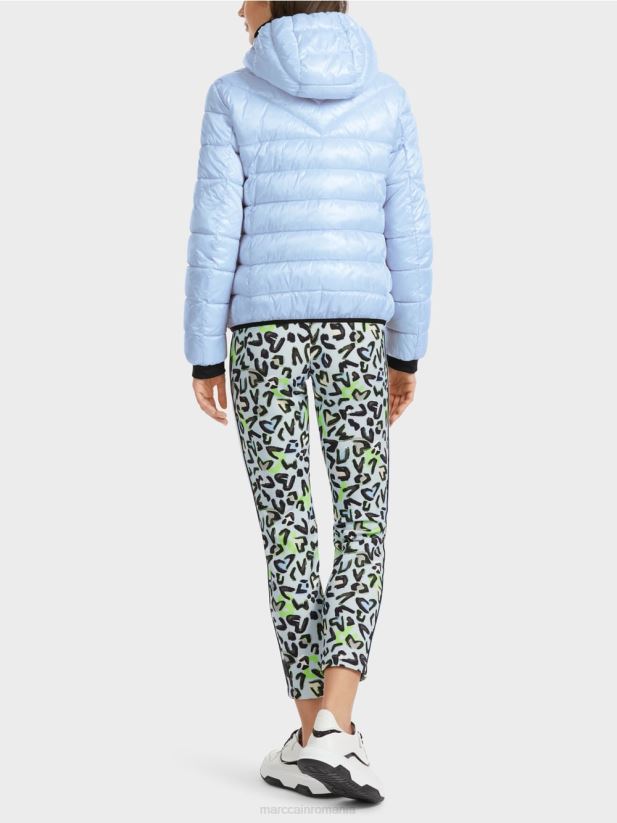 jachetă de exterior „regândește împreună”. Marc Cain albastru pudra moale îmbrăcăminte 4826HH257