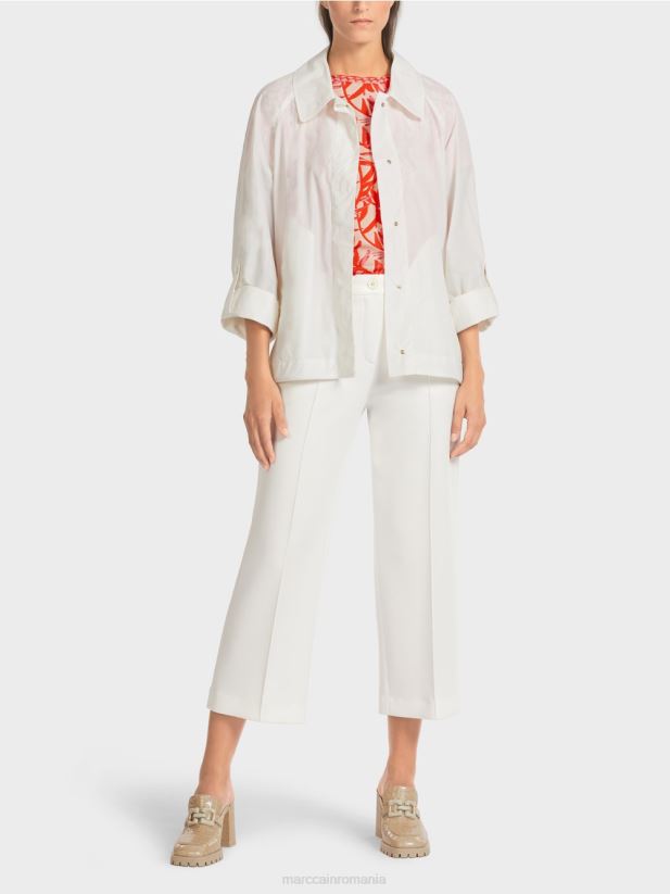 jachetă de exterior „regândește împreună”. Marc Cain aproape alb îmbrăcăminte 4826HH277