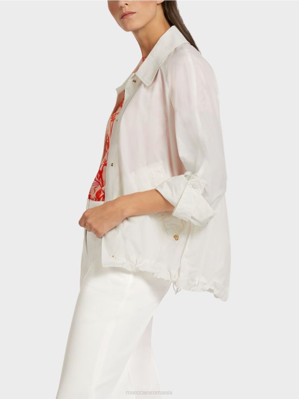 jachetă de exterior „regândește împreună”. Marc Cain aproape alb îmbrăcăminte 4826HH277