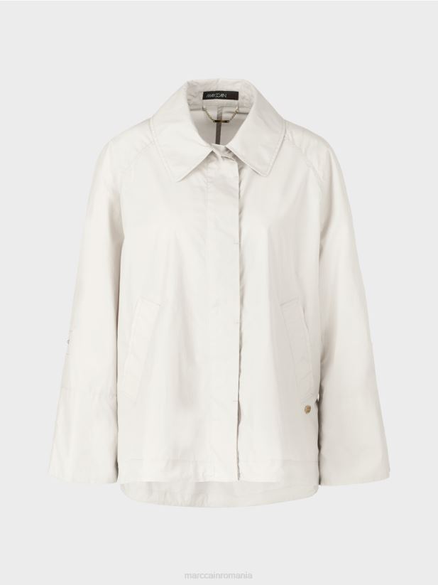 jachetă de exterior „regândește împreună”. Marc Cain aproape alb îmbrăcăminte 4826HH277