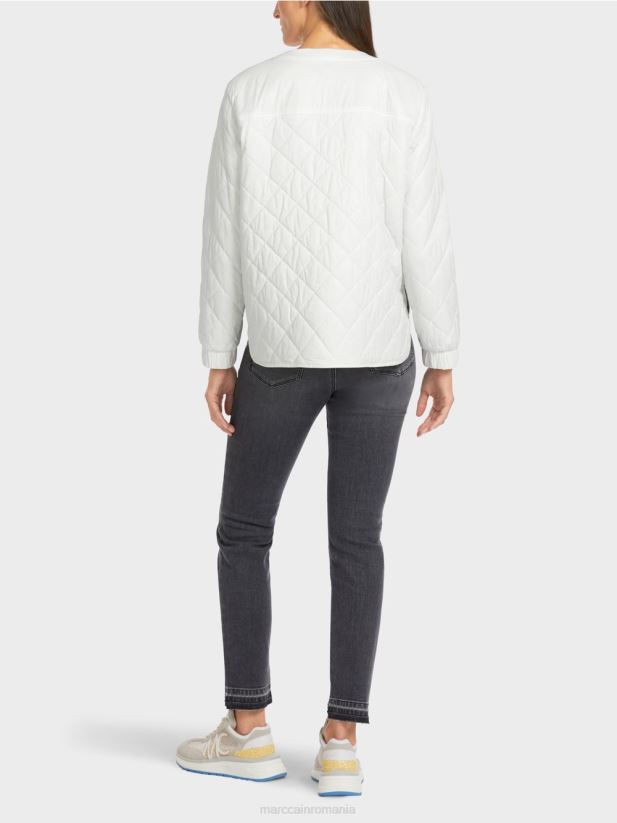 jachetă de exterior „regândește împreună”. Marc Cain aproape alb îmbrăcăminte 4826HH288