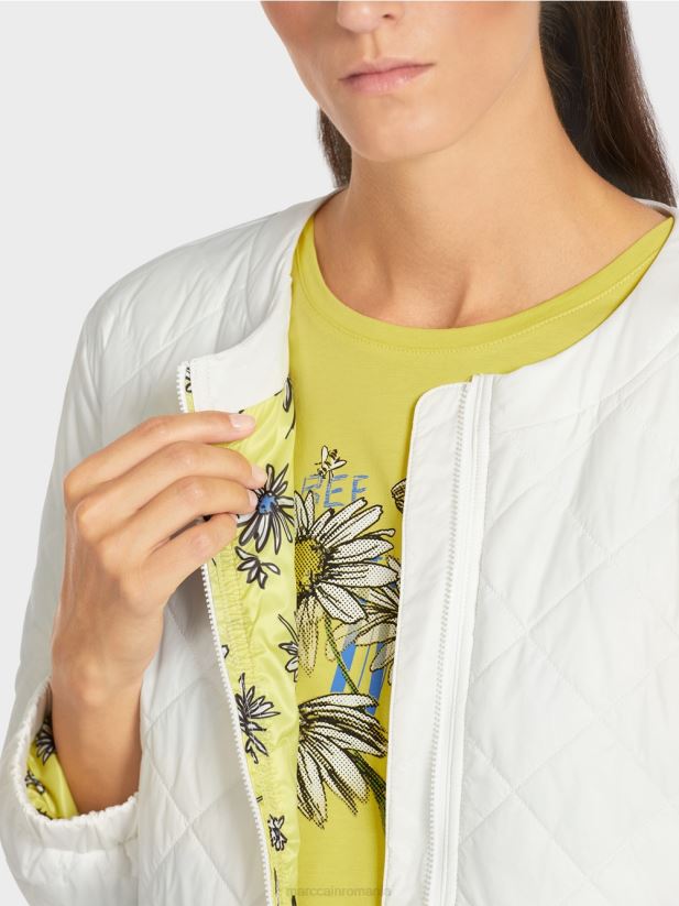 jachetă de exterior „regândește împreună”. Marc Cain aproape alb îmbrăcăminte 4826HH288