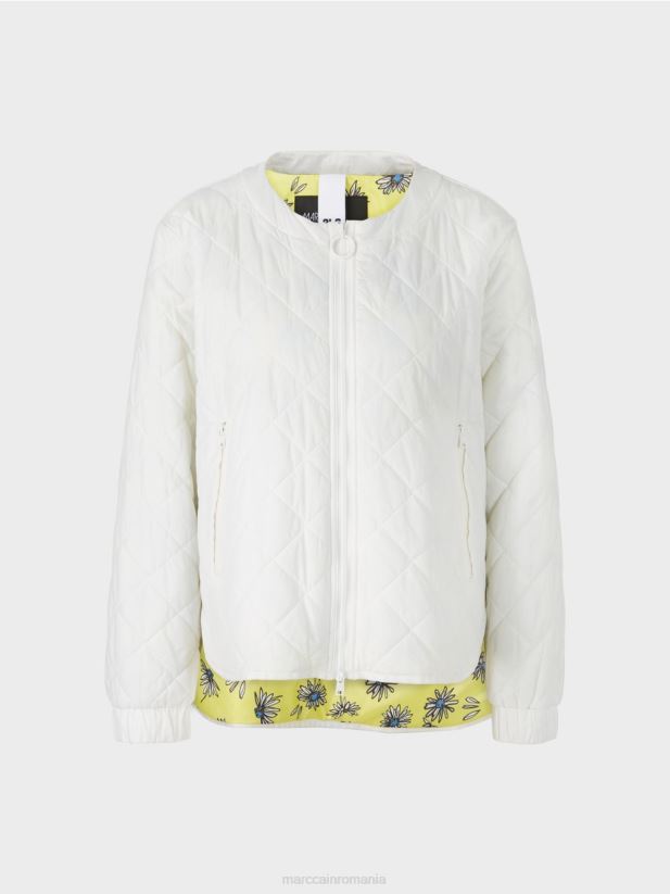 jachetă de exterior „regândește împreună”. Marc Cain aproape alb îmbrăcăminte 4826HH288