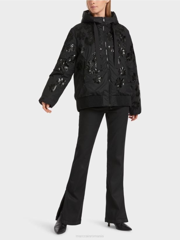 jachetă de exterior „regândește împreună”. Marc Cain negru îmbrăcăminte 4826HH233