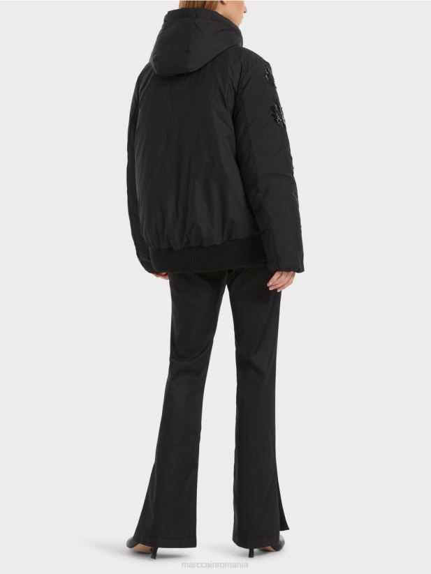 jachetă de exterior „regândește împreună”. Marc Cain negru îmbrăcăminte 4826HH233
