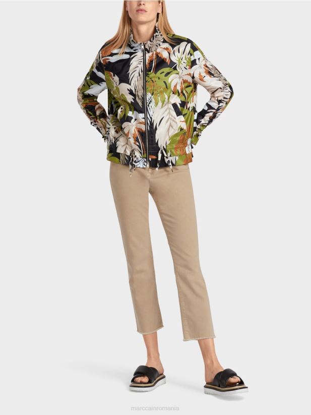 jachetă de exterior „regândește împreună”. Marc Cain verde oliv intens îmbrăcăminte 4826HH272