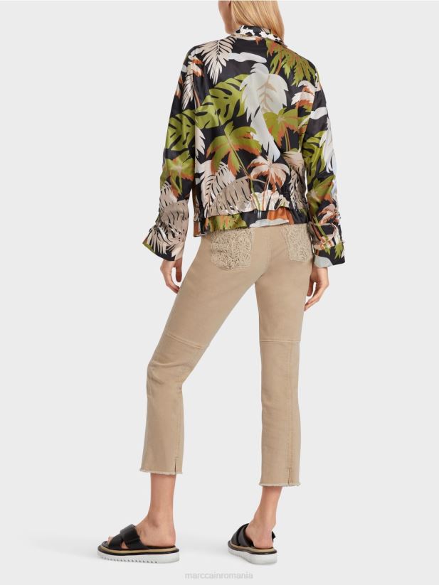 jachetă de exterior „regândește împreună”. Marc Cain verde oliv intens îmbrăcăminte 4826HH272