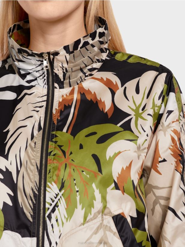 jachetă de exterior „regândește împreună”. Marc Cain verde oliv intens îmbrăcăminte 4826HH272