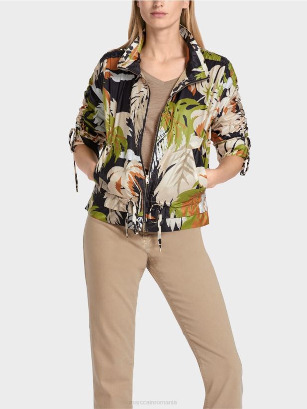 jachetă de exterior „regândește împreună”. Marc Cain verde oliv intens îmbrăcăminte 4826HH272