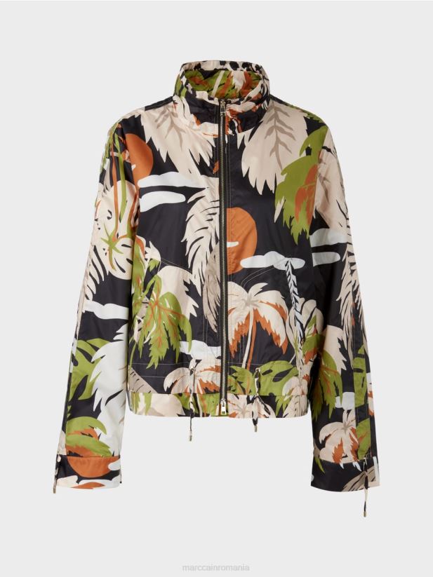 jachetă de exterior „regândește împreună”. Marc Cain verde oliv intens îmbrăcăminte 4826HH272