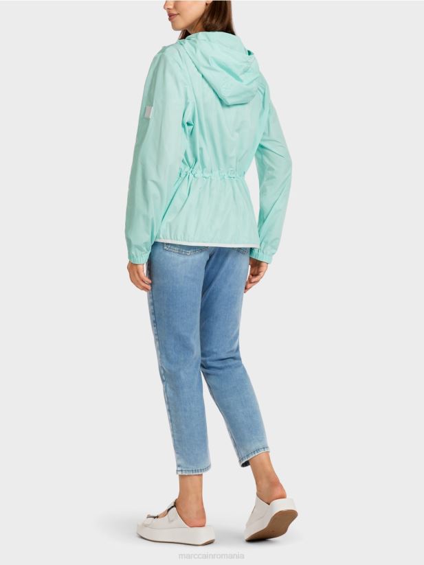 jachetă de exterior ușoară cu glugă Marc Cain luminator moale îmbrăcăminte 4826HH279