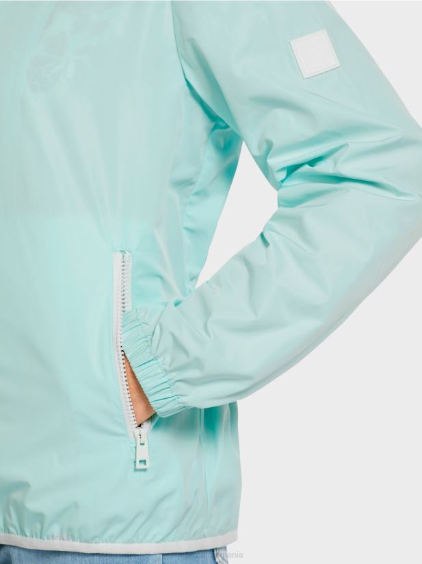 jachetă de exterior ușoară cu glugă Marc Cain luminator moale îmbrăcăminte 4826HH279
