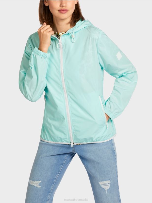 jachetă de exterior ușoară cu glugă Marc Cain luminator moale îmbrăcăminte 4826HH279