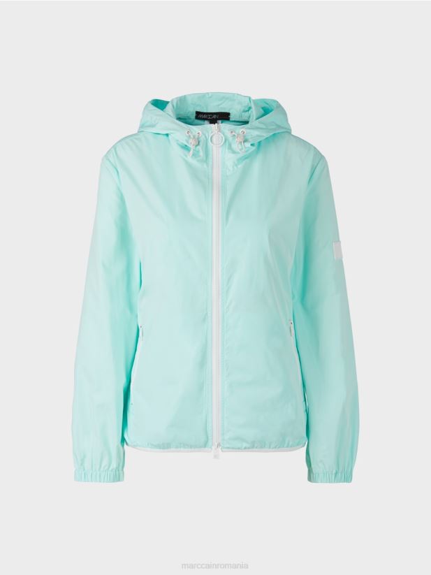 jachetă de exterior ușoară cu glugă Marc Cain luminator moale îmbrăcăminte 4826HH279