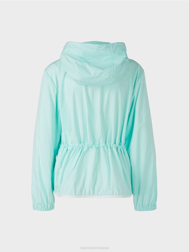 jachetă de exterior ușoară cu glugă Marc Cain luminator moale îmbrăcăminte 4826HH279