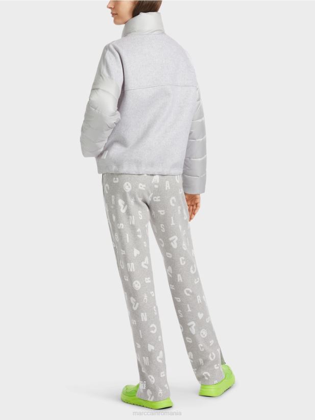 jacheta de exterior cu izolatie de 3m Marc Cain gri argintiu îmbrăcăminte 4826HH258