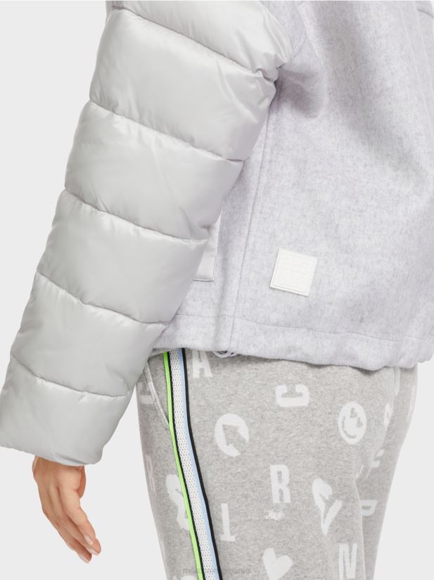 jacheta de exterior cu izolatie de 3m Marc Cain gri argintiu îmbrăcăminte 4826HH258