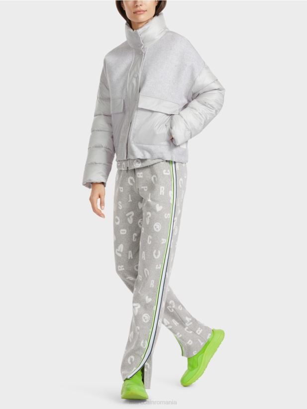 jacheta de exterior cu izolatie de 3m Marc Cain gri argintiu îmbrăcăminte 4826HH258