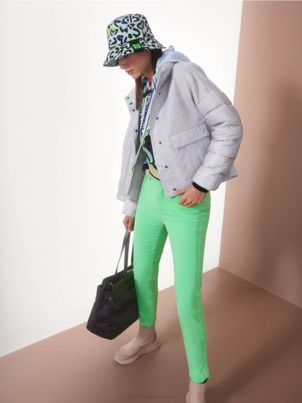 jacheta de exterior cu izolatie de 3m Marc Cain gri argintiu îmbrăcăminte 4826HH258