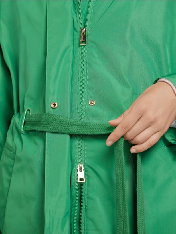 palton casual cu cordon in talie Marc Cain mușchi verde îmbrăcăminte 4826HH295