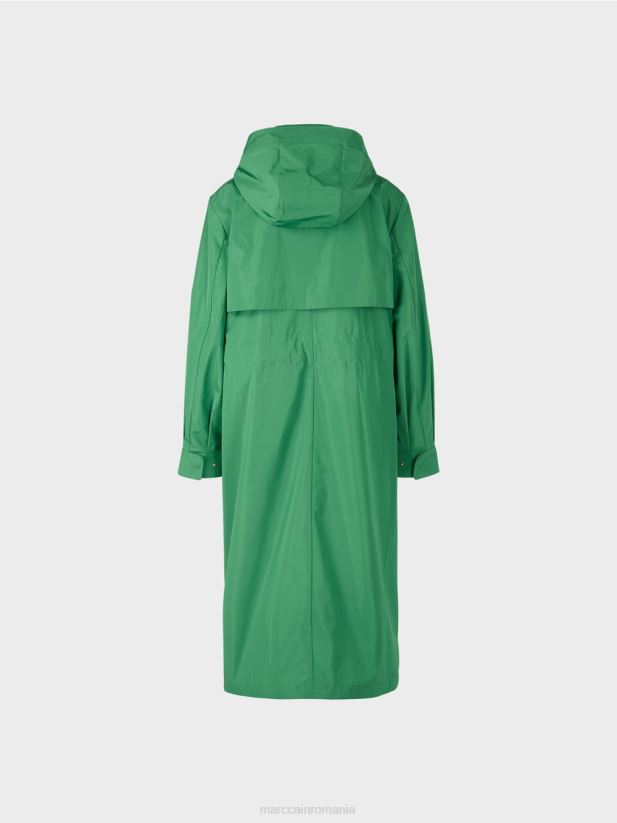 palton casual cu cordon in talie Marc Cain mușchi verde îmbrăcăminte 4826HH295