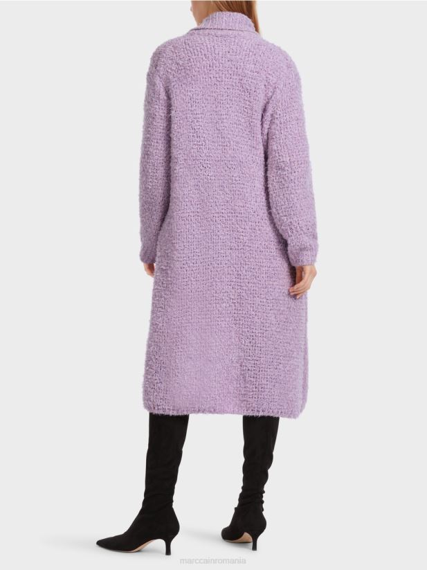 palton tricotat in germania Marc Cain lavandă strălucitoare îmbrăcăminte 4826HH227