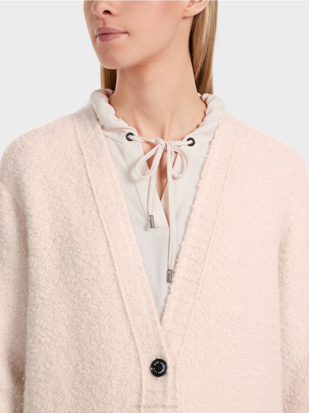 palton tricotat „rethink together”. Marc Cain floare de migdal îmbrăcăminte 4826HH220