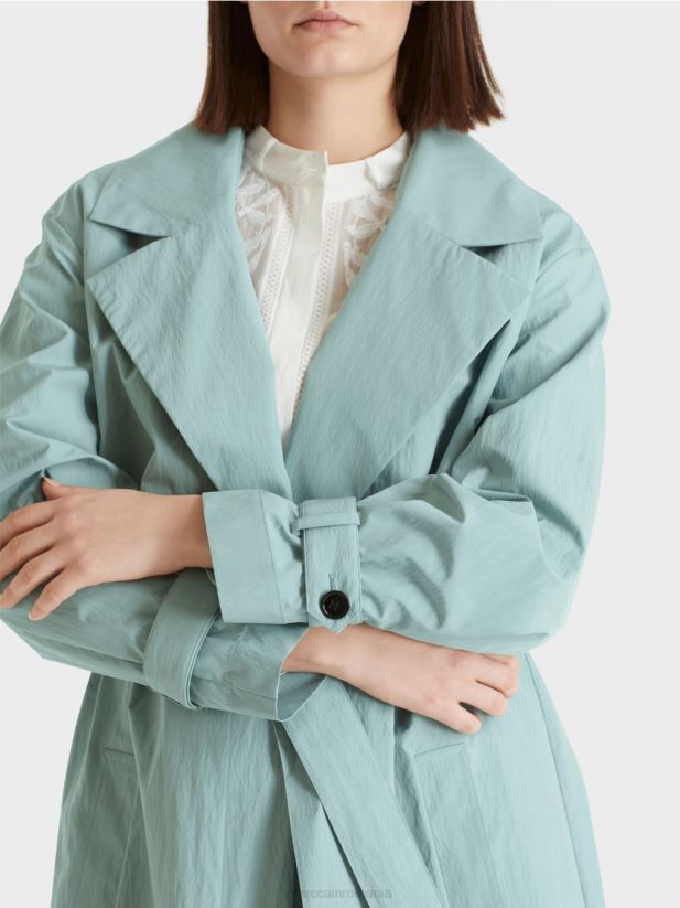 trenci cu aspect sifonat Marc Cain albastru închis la cer îmbrăcăminte 4826HH265