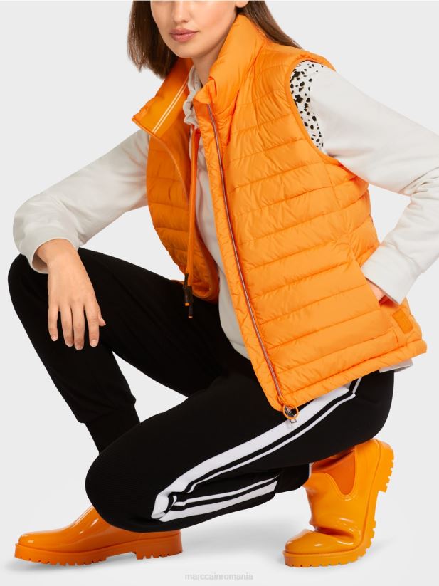 vestă cu izolație thinsulate de 3m Marc Cain portocaliu deschis îmbrăcăminte 4826HH280