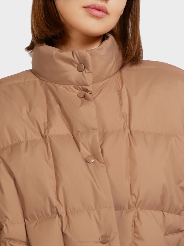 vestă matlasată Marc Cain cămilă îmbrăcăminte 4826HH296