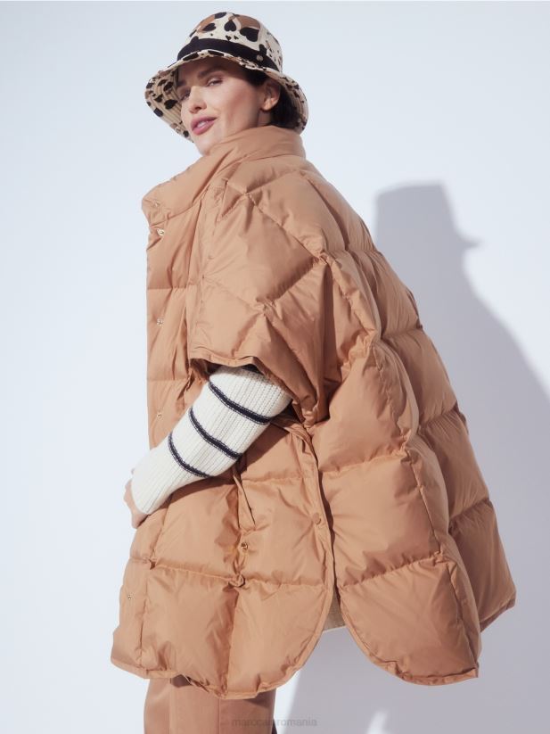 vestă matlasată Marc Cain cămilă îmbrăcăminte 4826HH296