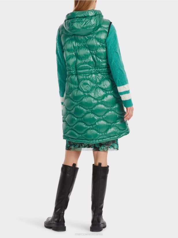 vestă matlasată lungă „rethink together”. Marc Cain smalț îmbrăcăminte 4826HH216